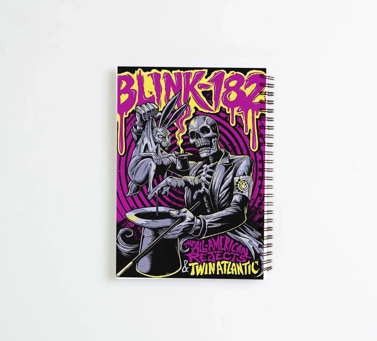 Le groupe Blink-182 carnet à spirale de vanhesling