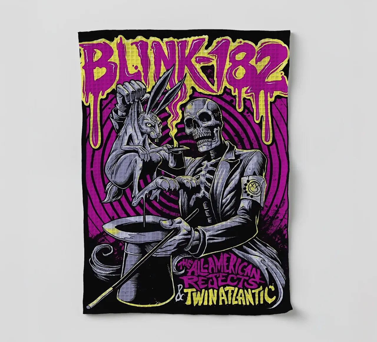 Le groupe Blink-182 torchon de vanhesling