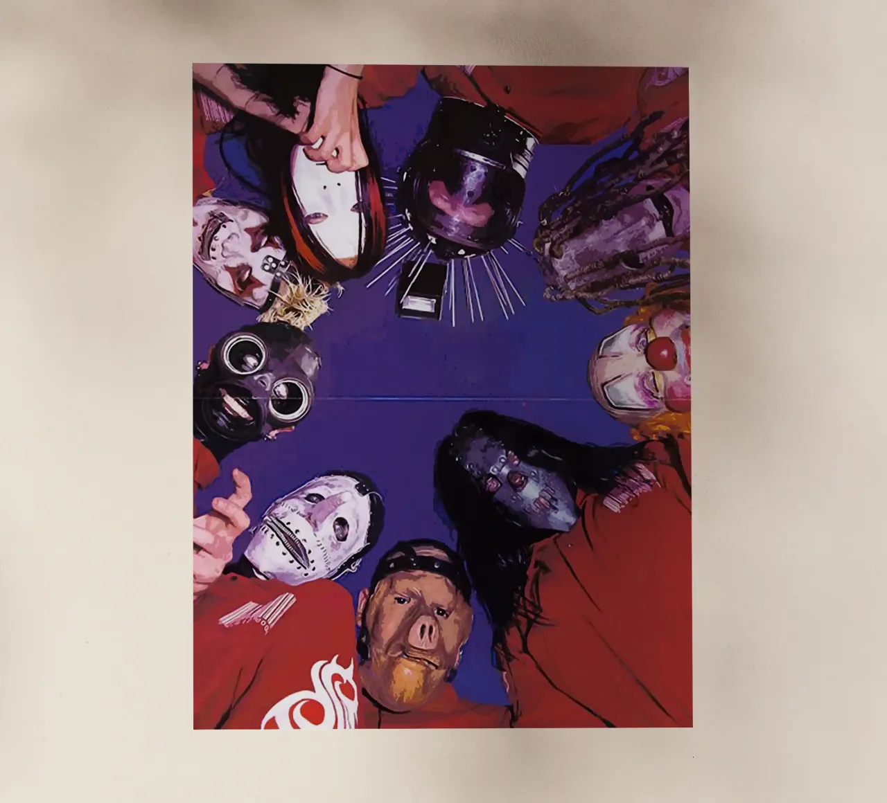 slipknot band pellicola backlit da vanhesling