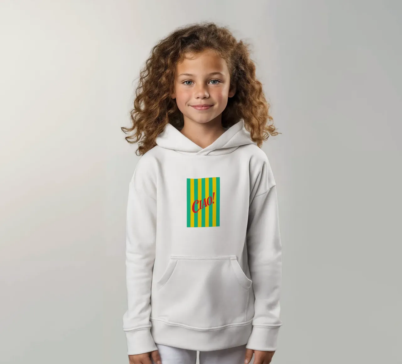 Italian Vibes Only felpa bambino con cappuccio da QuooodZ by MooodzArt