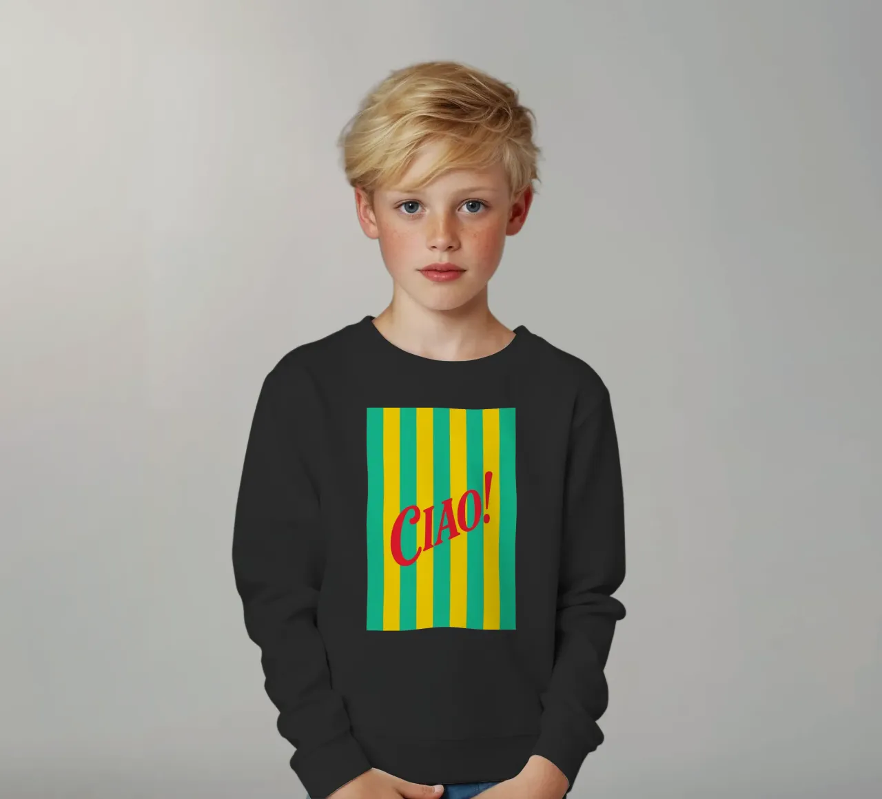 Italian Vibes Only felpa bambino da QuooodZ by MooodzArt