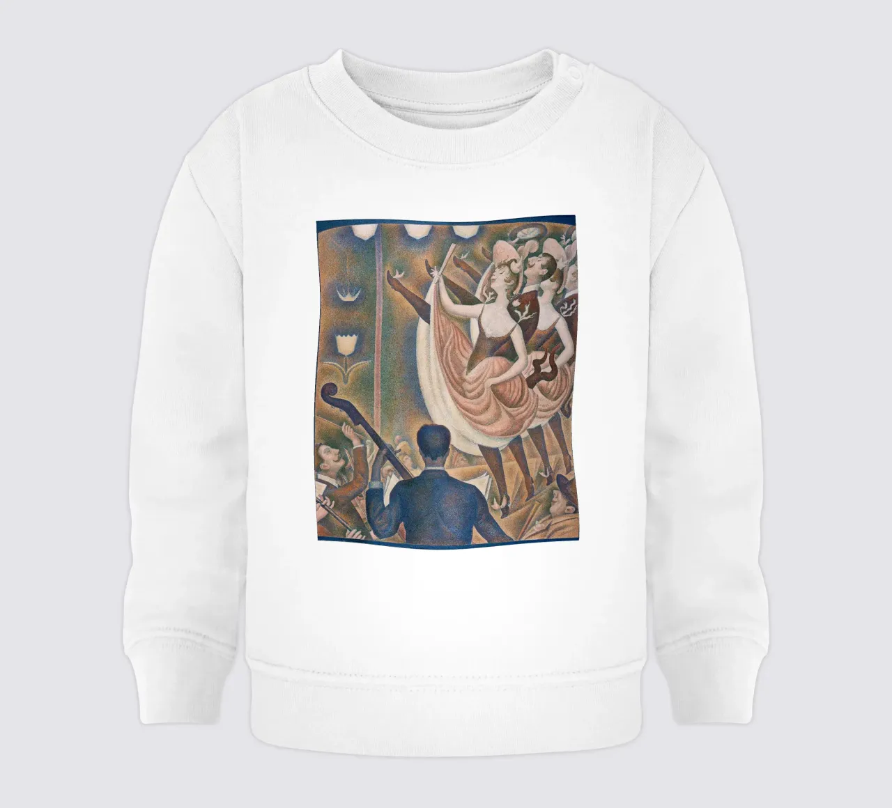 Seurats Le Chahut - dynamische pointillistische Kabarettkunst Baby Sweatshirt von NorwesClub