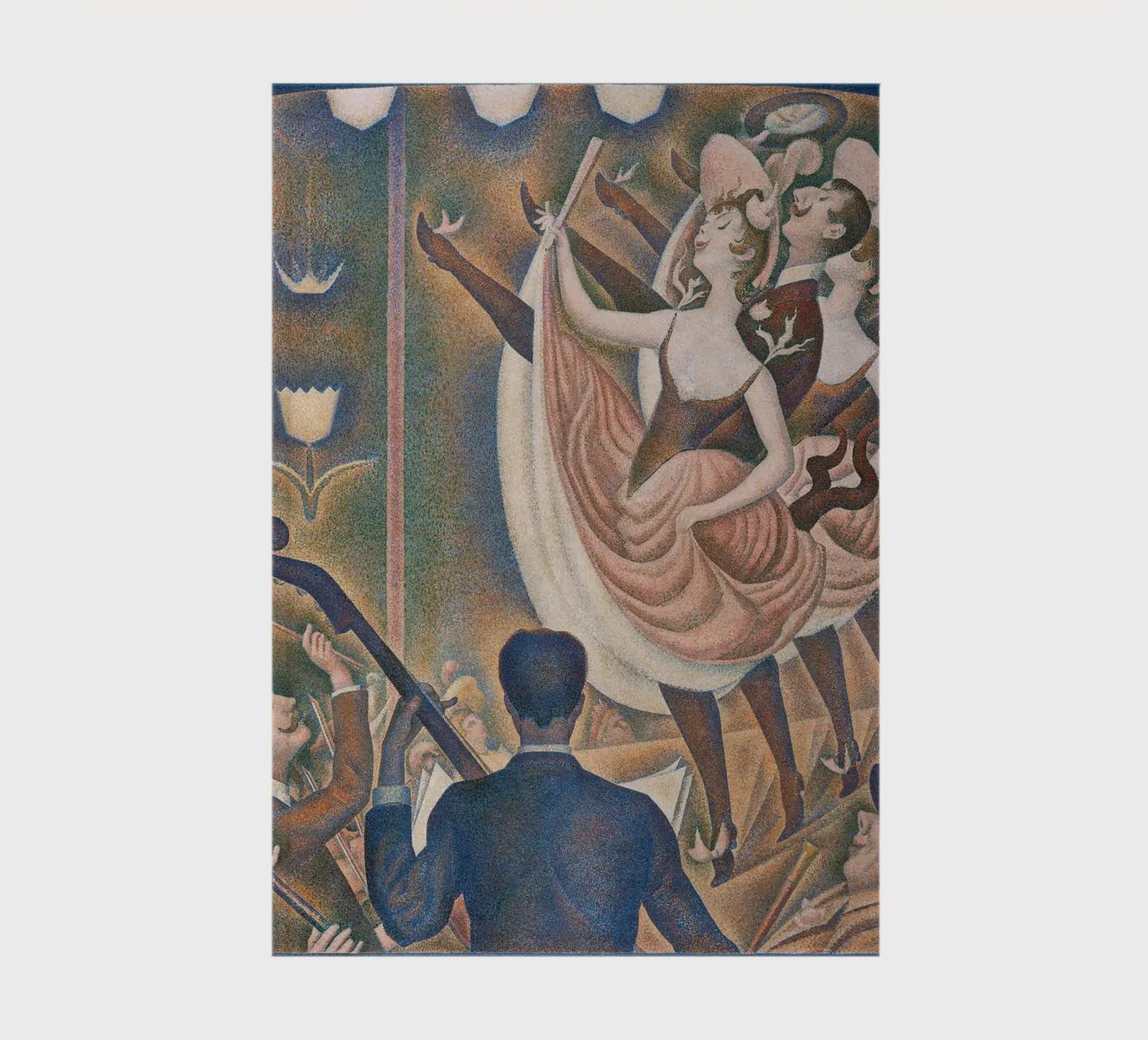 Seurat's Le Chahut - Dynamic Pointillist Cabaret Art notebook by NorwesClub
