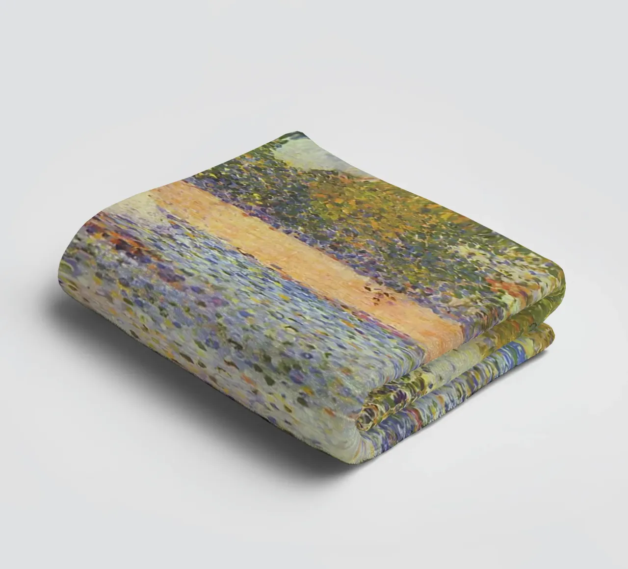Seurats Segelboot & Skiff - Pointillistische Flussszene Handtuch von NorwesClub