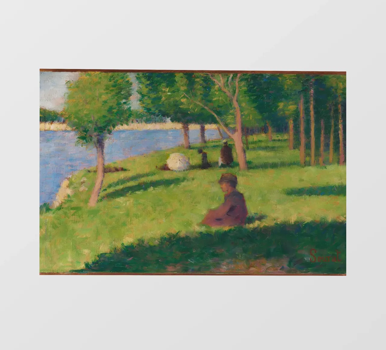 Il picnic sul fiume di Seurat - Il tempo libero del neoimpressionismo telo in pvc da NorwesClub