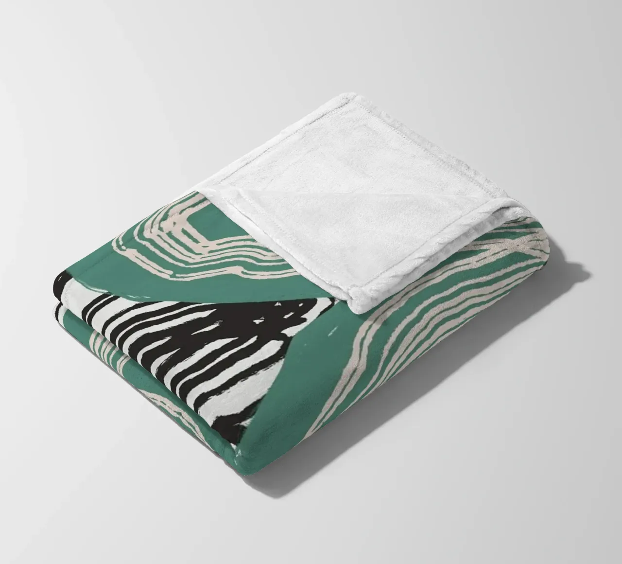 Astrazione delle linee 04 coperta in pile da Little Dean