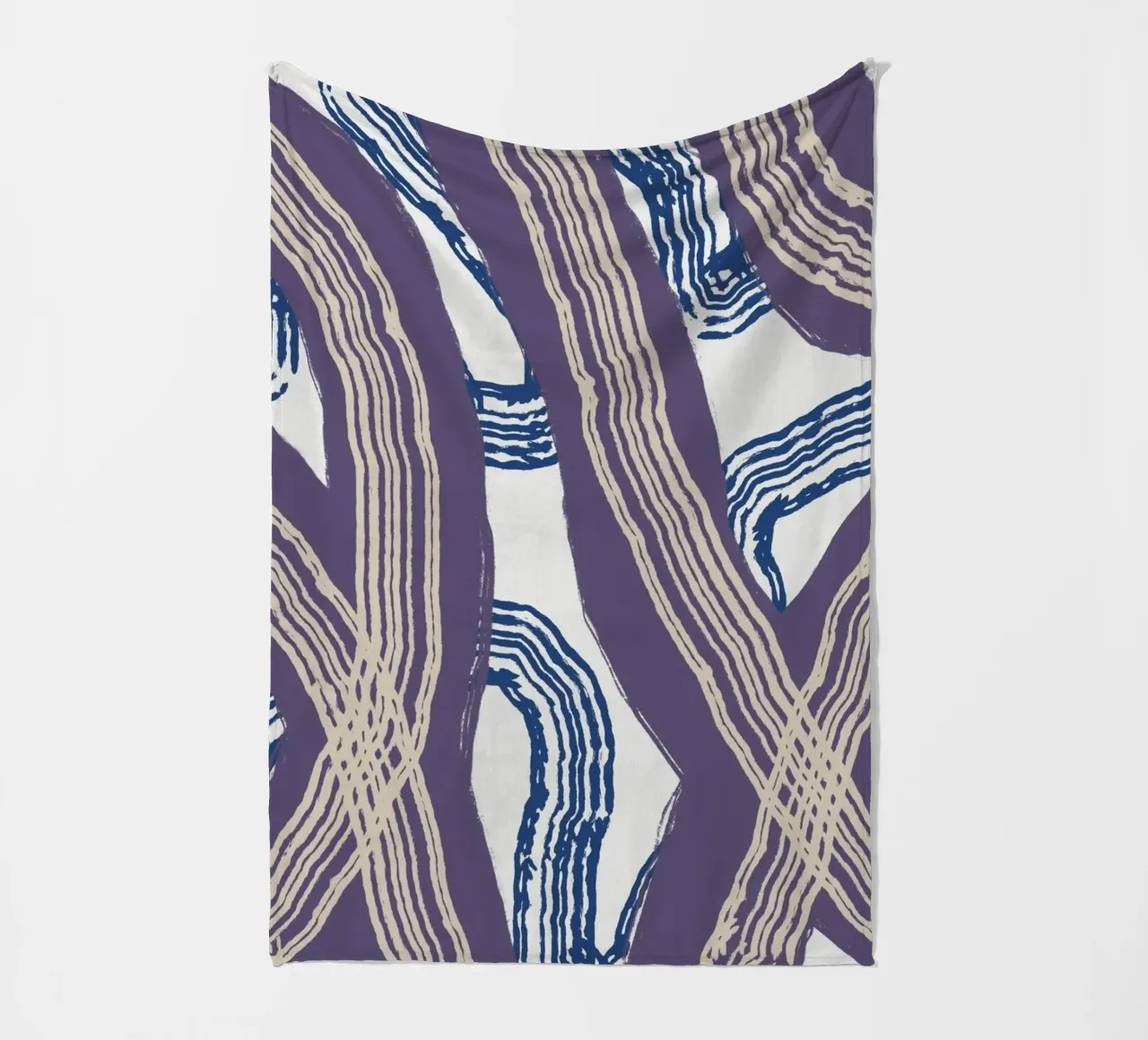 Astrazione delle linee 05 coperta in pile da Little Dean