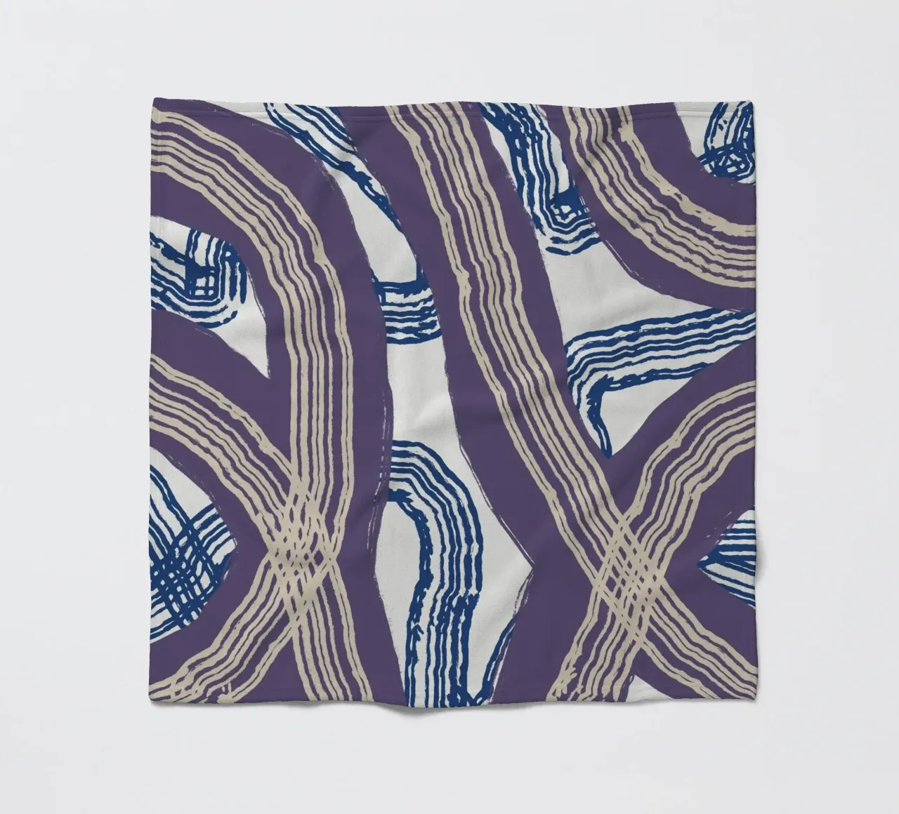 Astrazione delle linee 05 coperta in pile da Little Dean