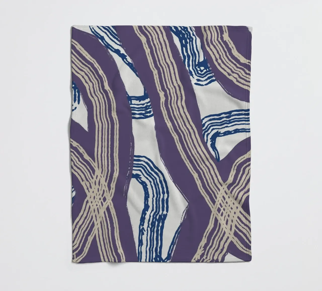 Astrazione delle linee 05 coperta in pile da Little Dean