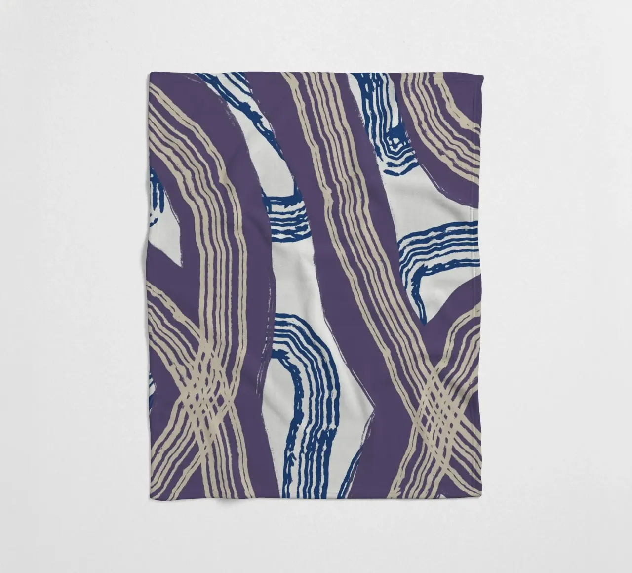 Astrazione delle linee 05 coperta in pile da Little Dean