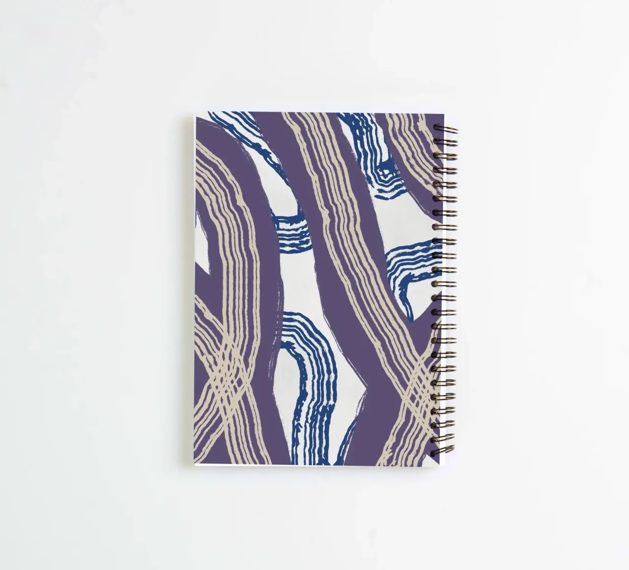 Line abstraction 05 spiral notebook by Little Dean