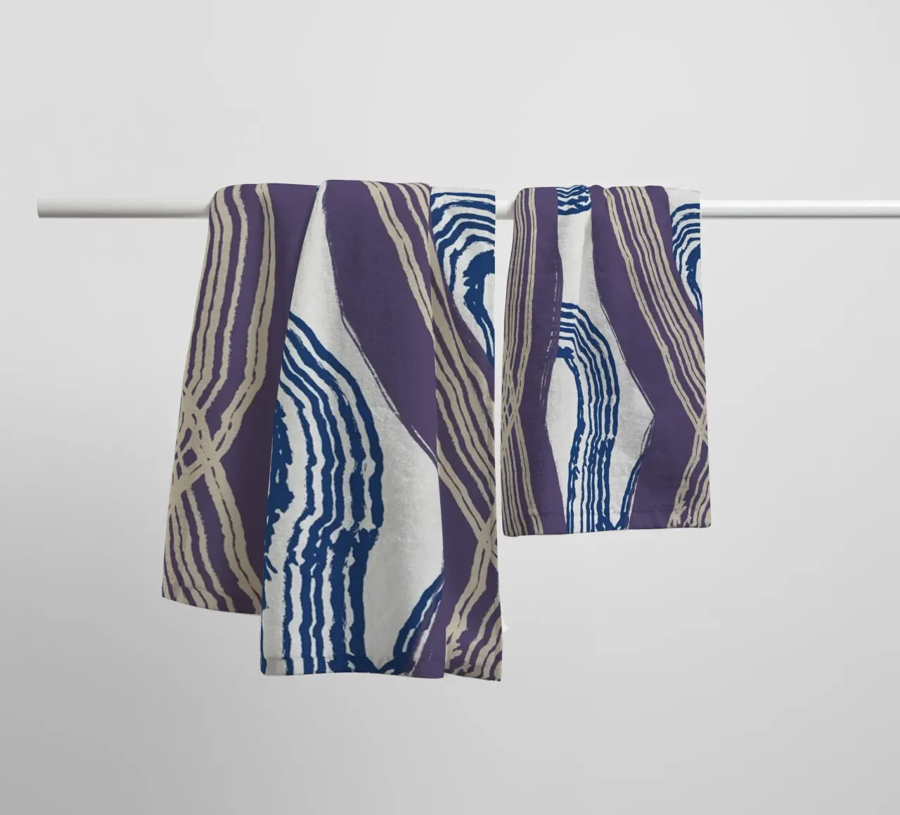 Line abstraction 05 towel by Little Dean