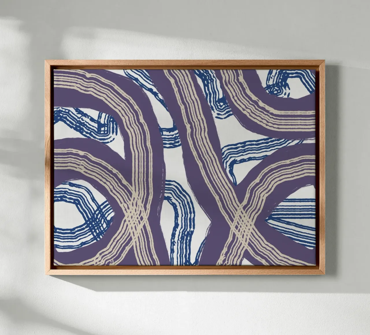 Line abstraction 05 canvas by Little Dean