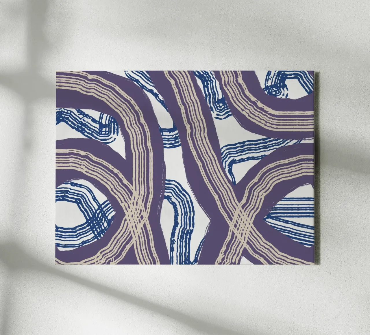 Line abstraction 05 canvas by Little Dean