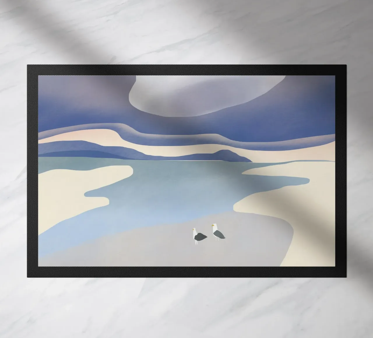 Möwenstrand Fußmatte von Little Dean