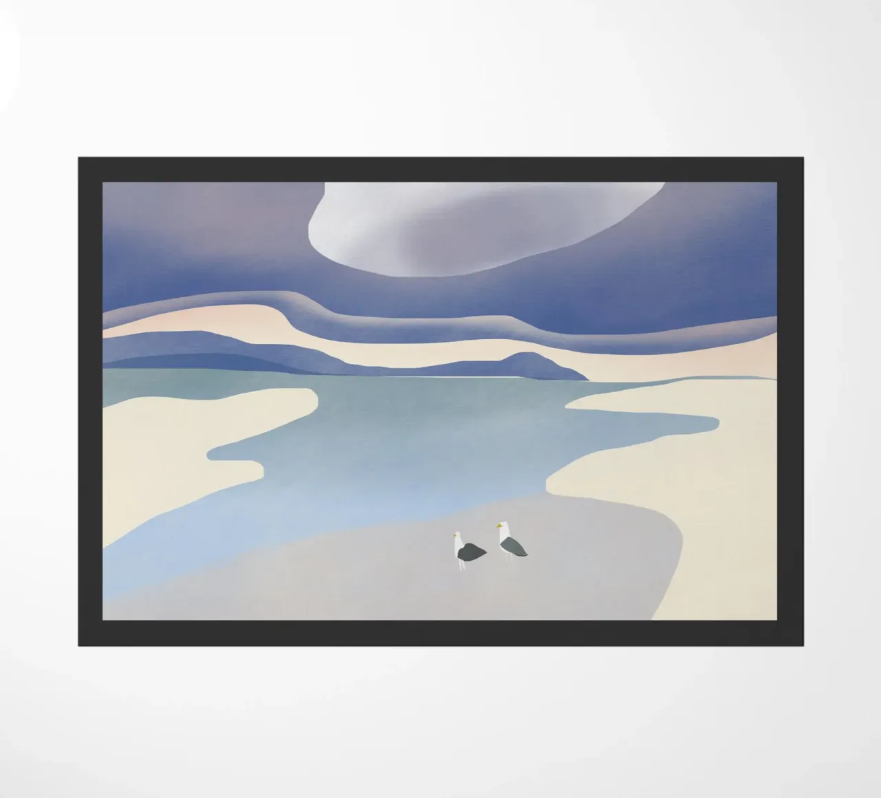 Möwenstrand Fußmatte von Little Dean