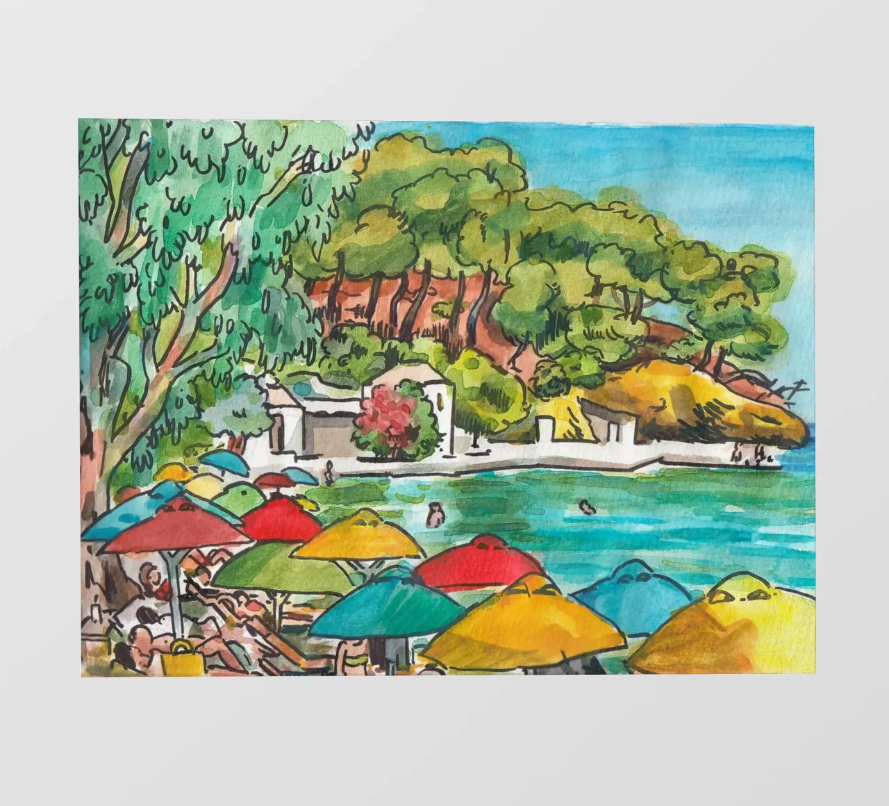 Monastiri beach telo in pvc da C.WILL