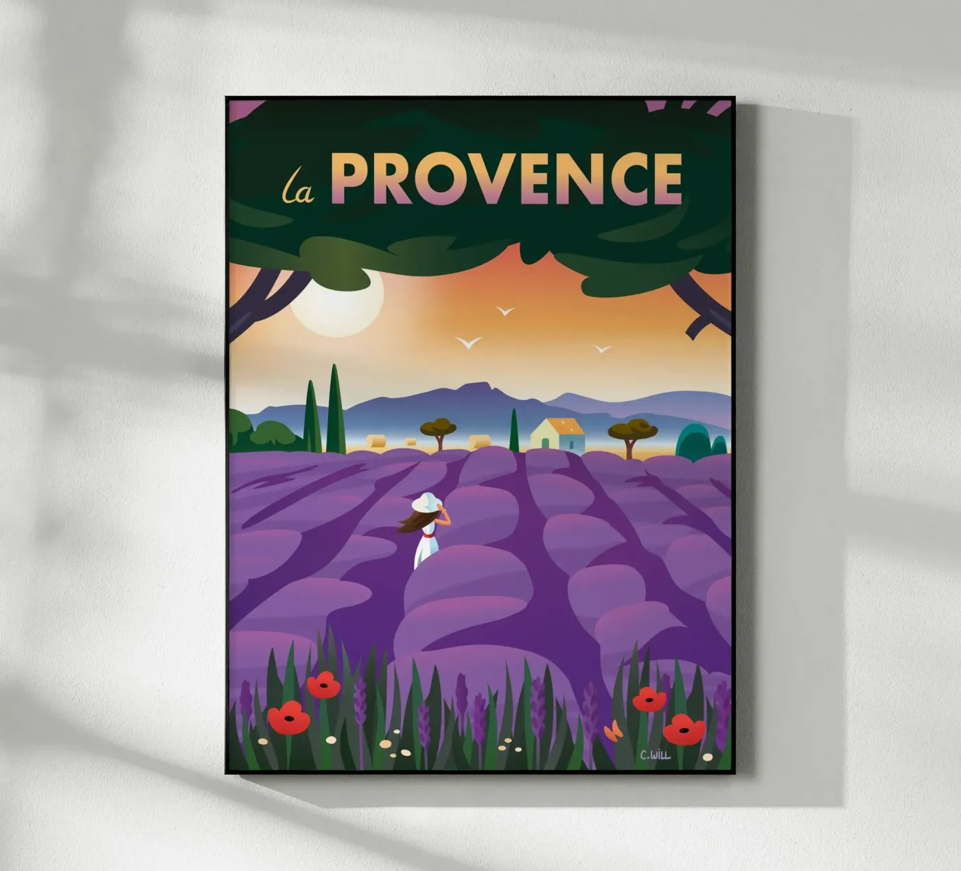 La Provence acrylic glass by C.WILL