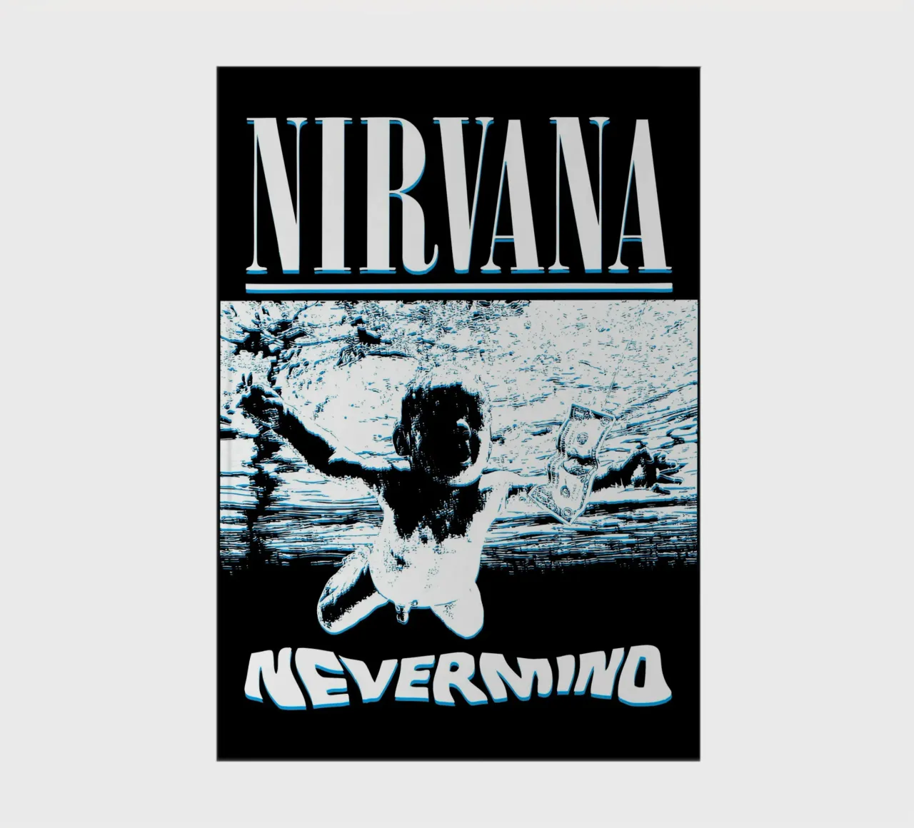 Nevermind Nirvana band music Art notebook by music soul