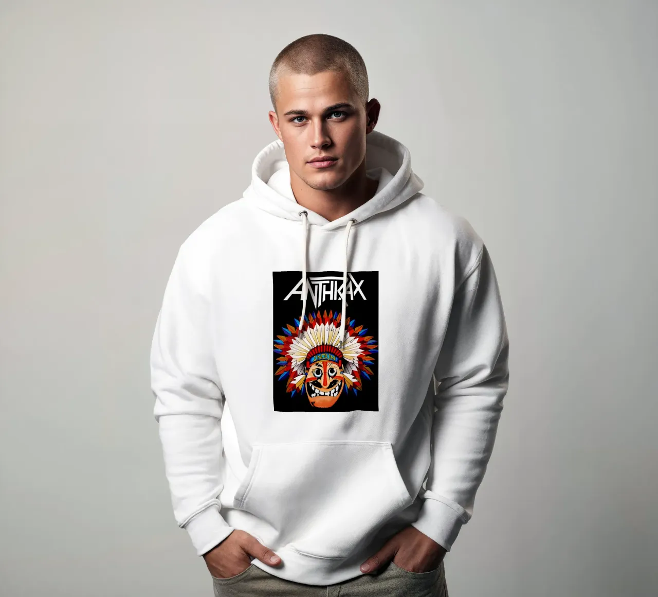 groupe anthrax sweat à capuche de vanhesling