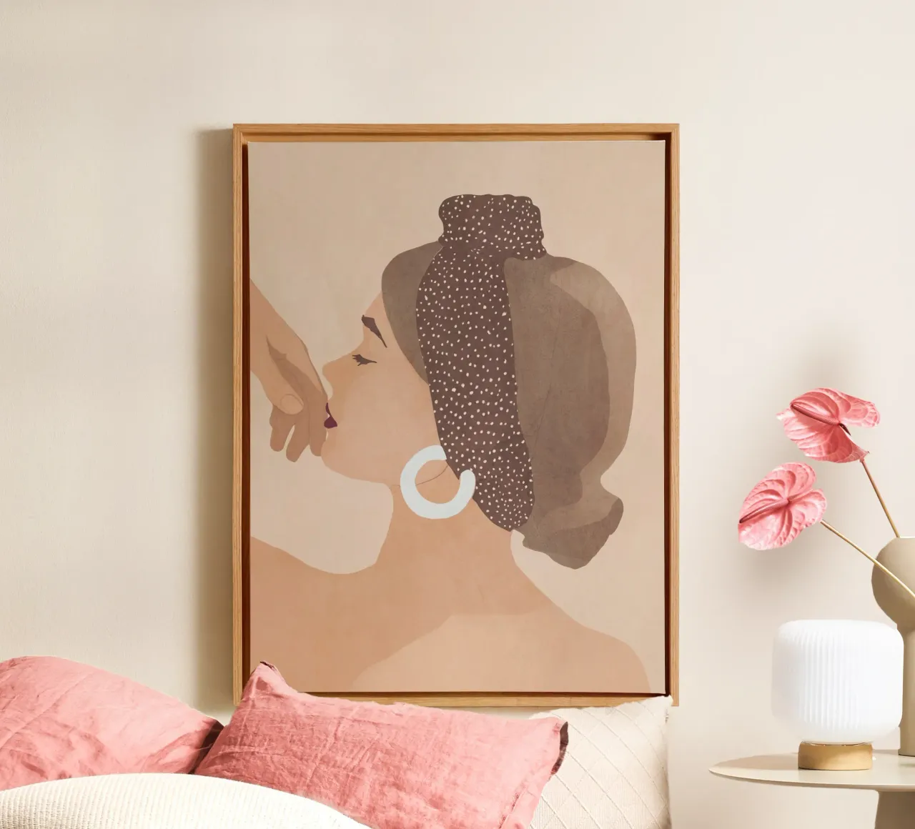 Il tocco gentile tela con Cornice a cassetta da LeaDArt