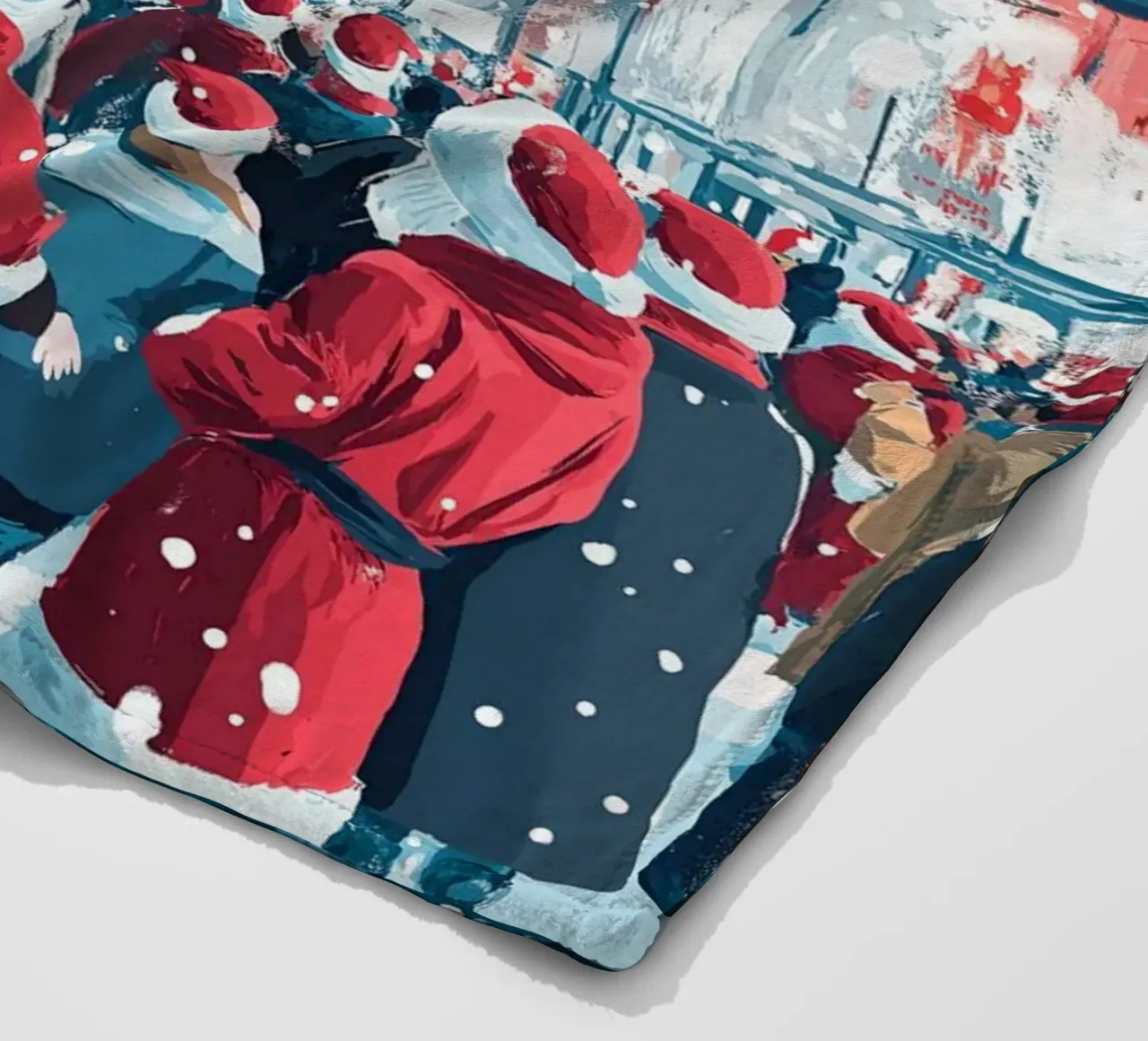 Babbo Natale a Times Square - Divertimento natalizio innevato a NYC coperta in pile da ClubArt