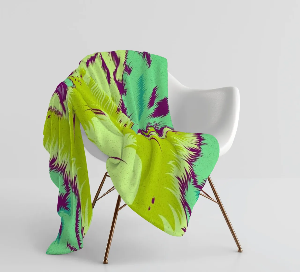 Tiger fleece blanket by Cranio Dsgn