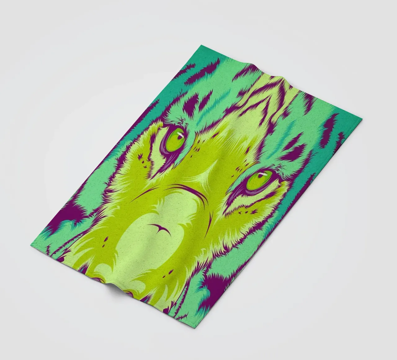 Tiger fleece blanket by Cranio Dsgn