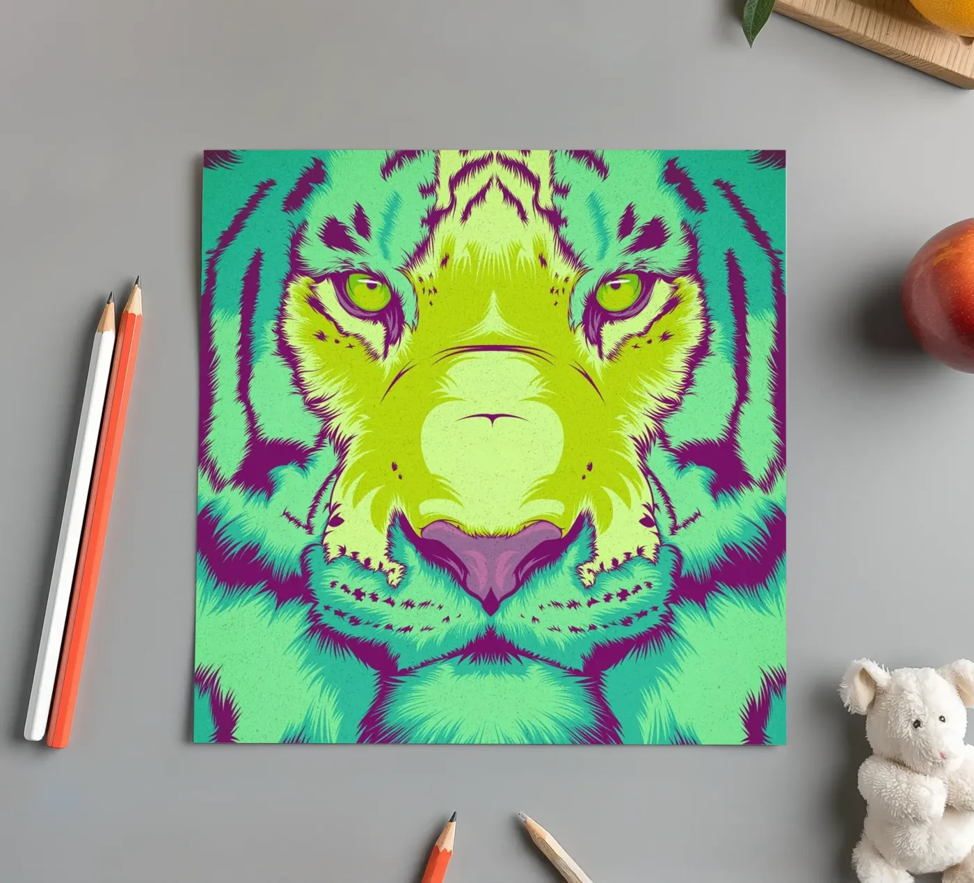 Tiger foglio adesivo da Cranio Dsgn