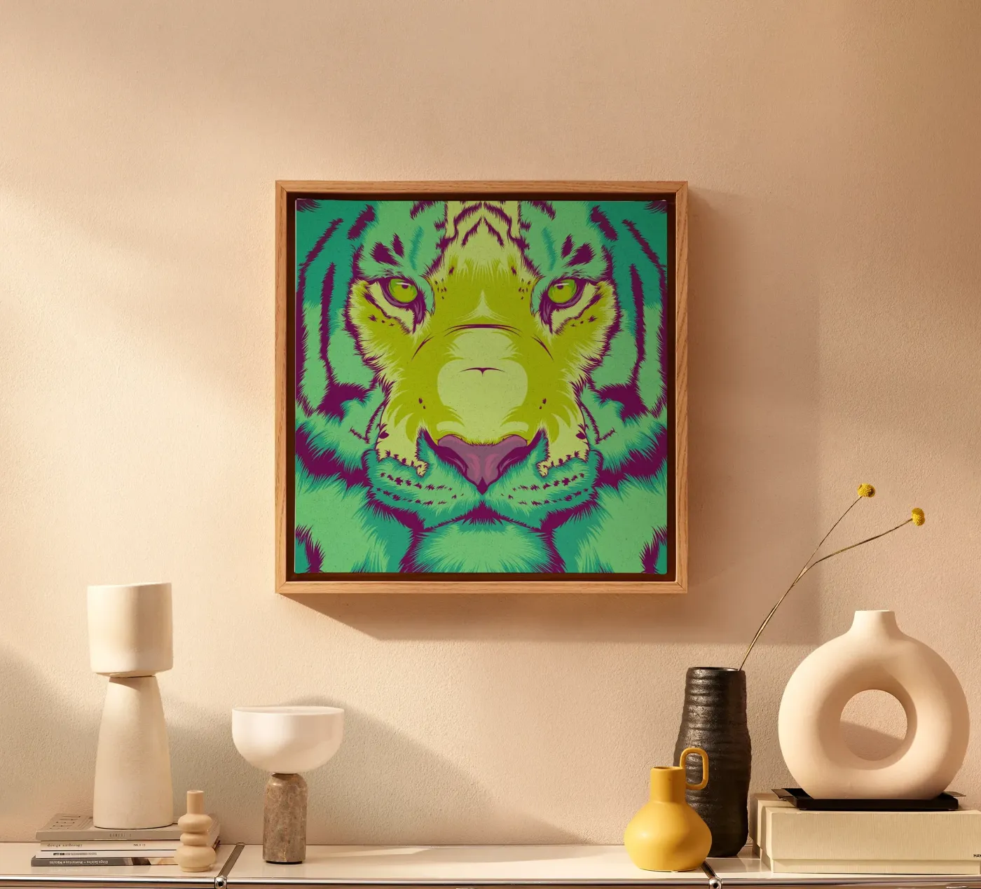 Tiger canvas van Cranio Dsgn