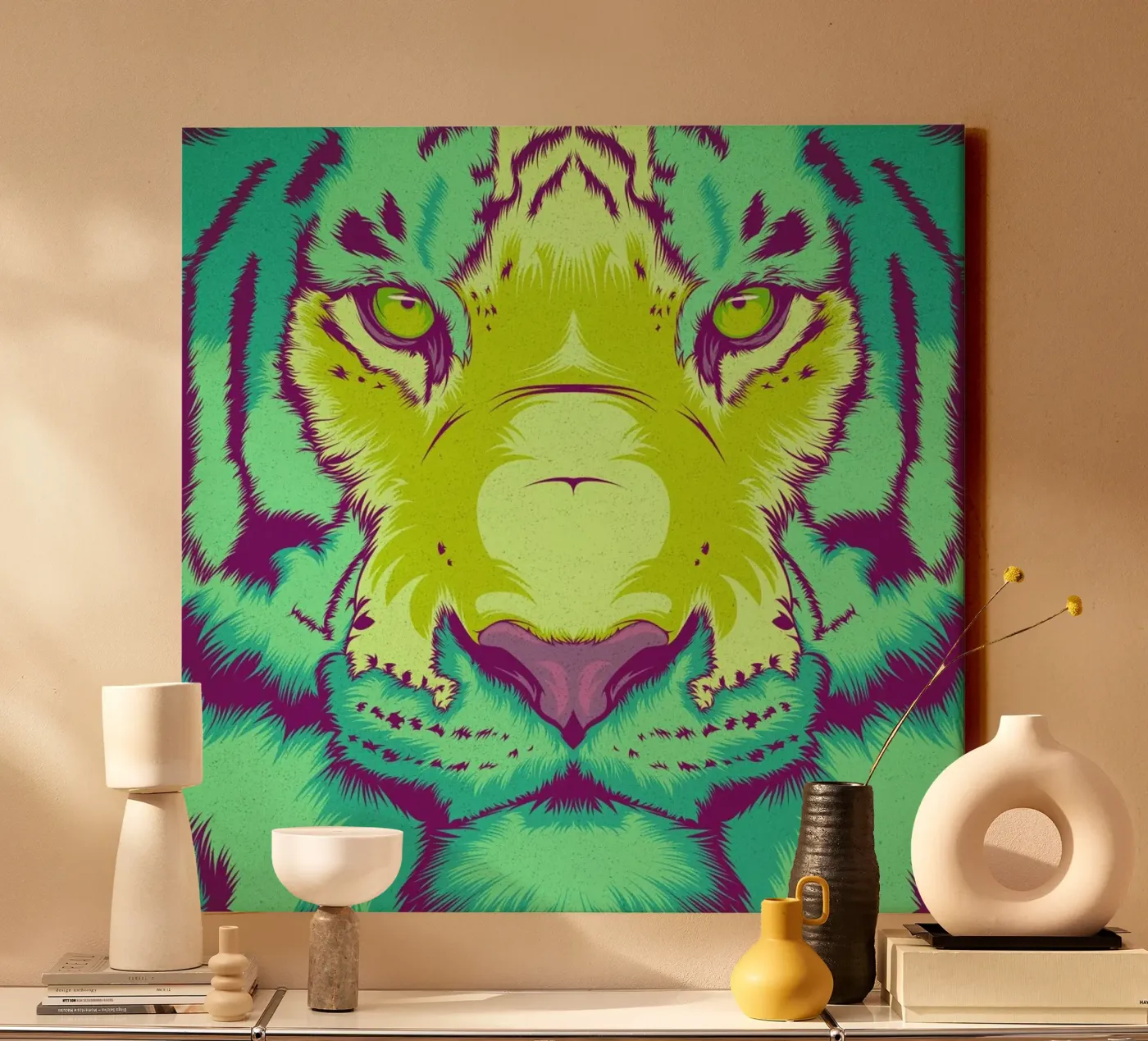 Tiger canvas van Cranio Dsgn