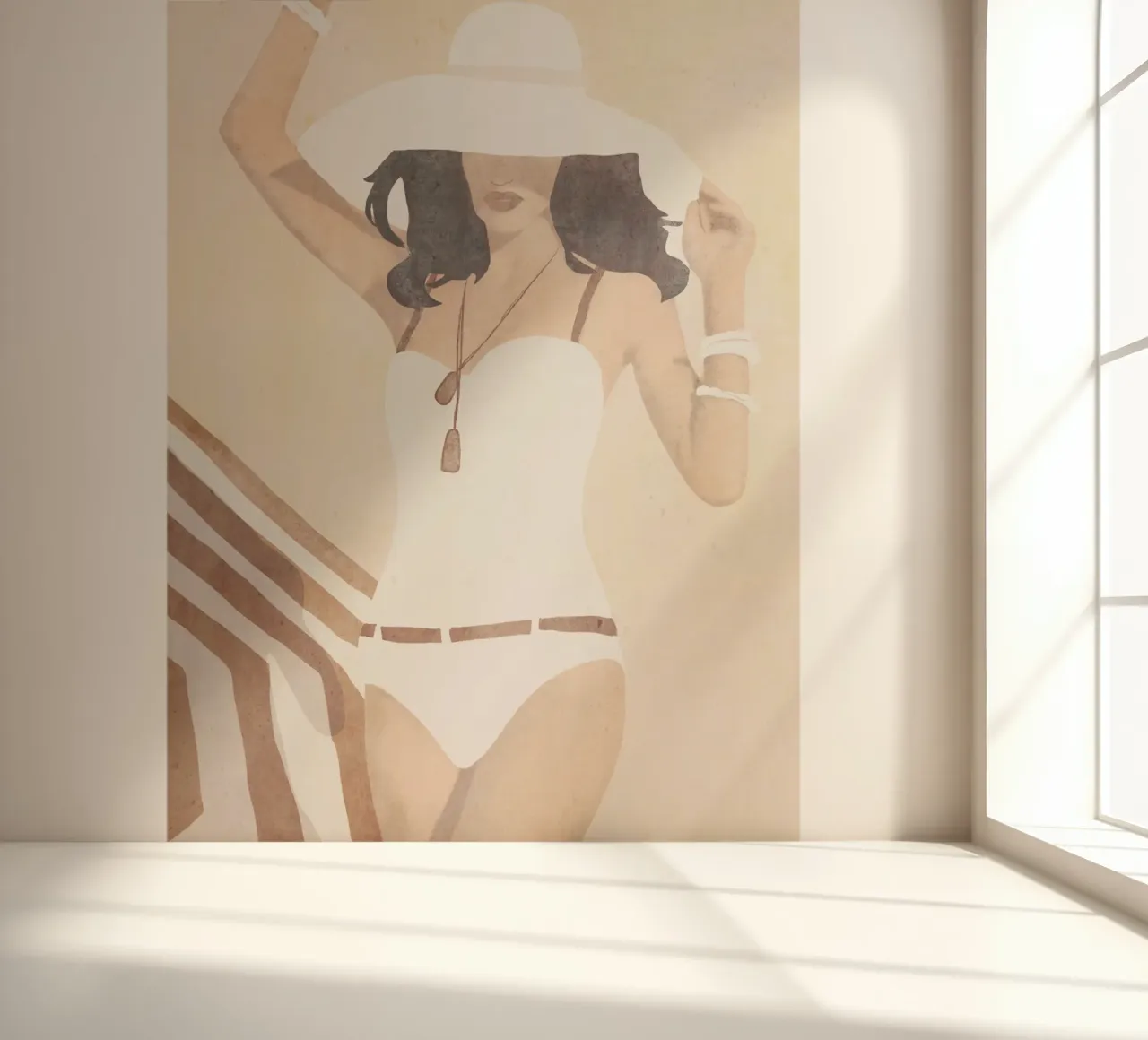 Strandstemming fotobehang van LeaDArt