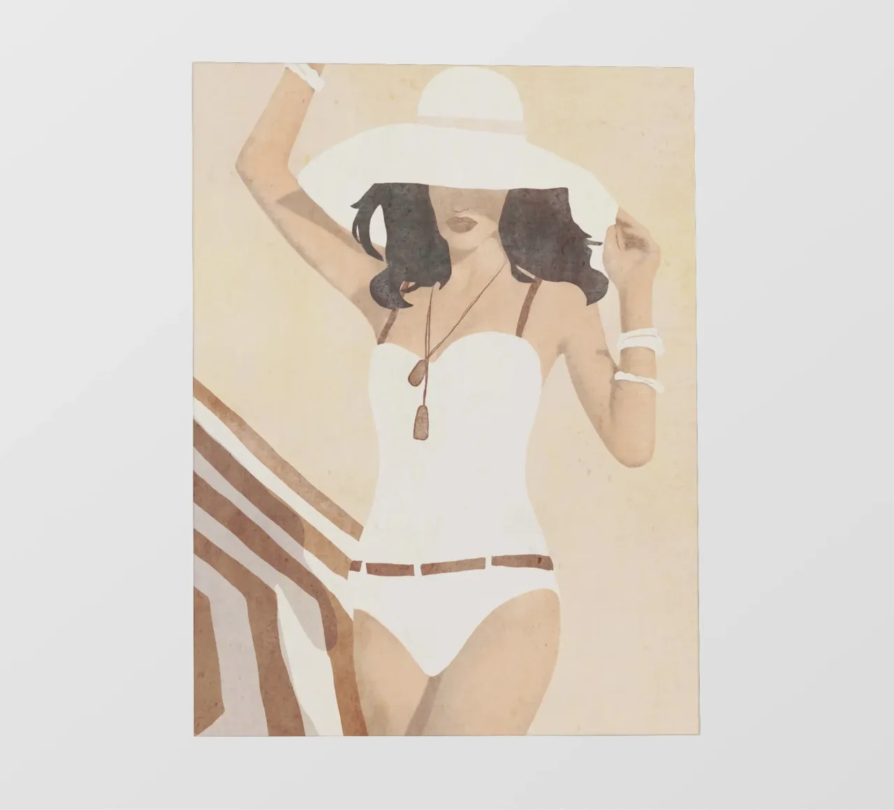 Strandstemming fotobehang van LeaDArt