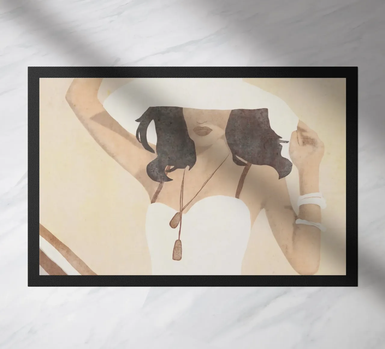 Strandstemming deurmat van LeaDArt