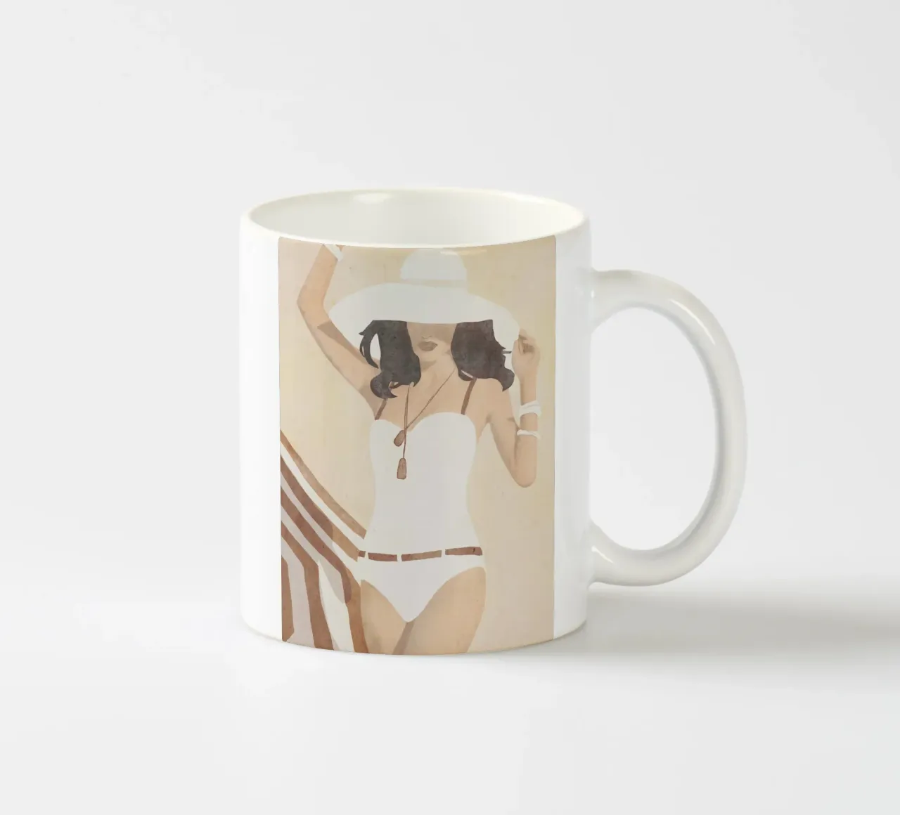 Stato d'animo della spiaggia tazza in ceramica da LeaDArt