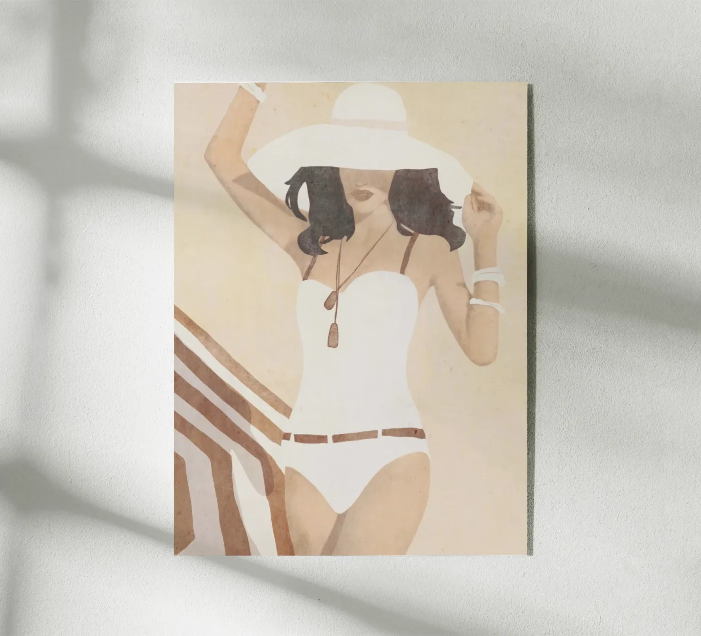 Strandstemming acryl van LeaDArt