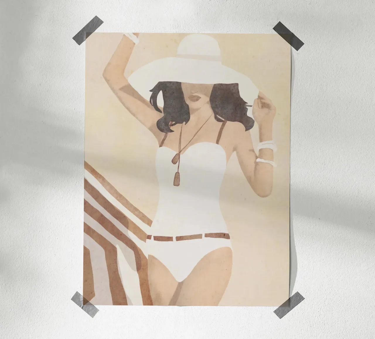 Stato d'animo della spiaggia poster da LeaDArt