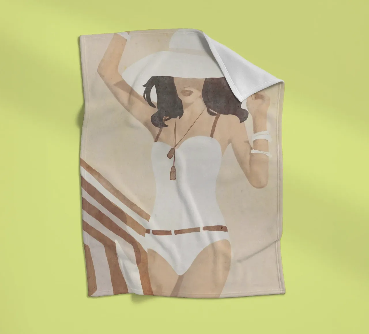 Strandstemming fleecedeken van LeaDArt