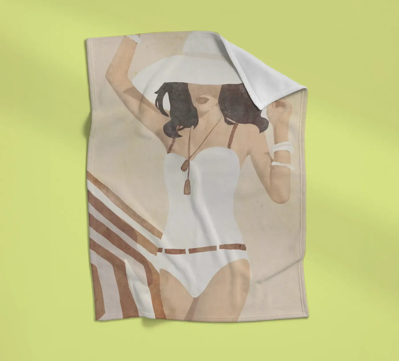Beach Mood fleece blanket by LeaDArt