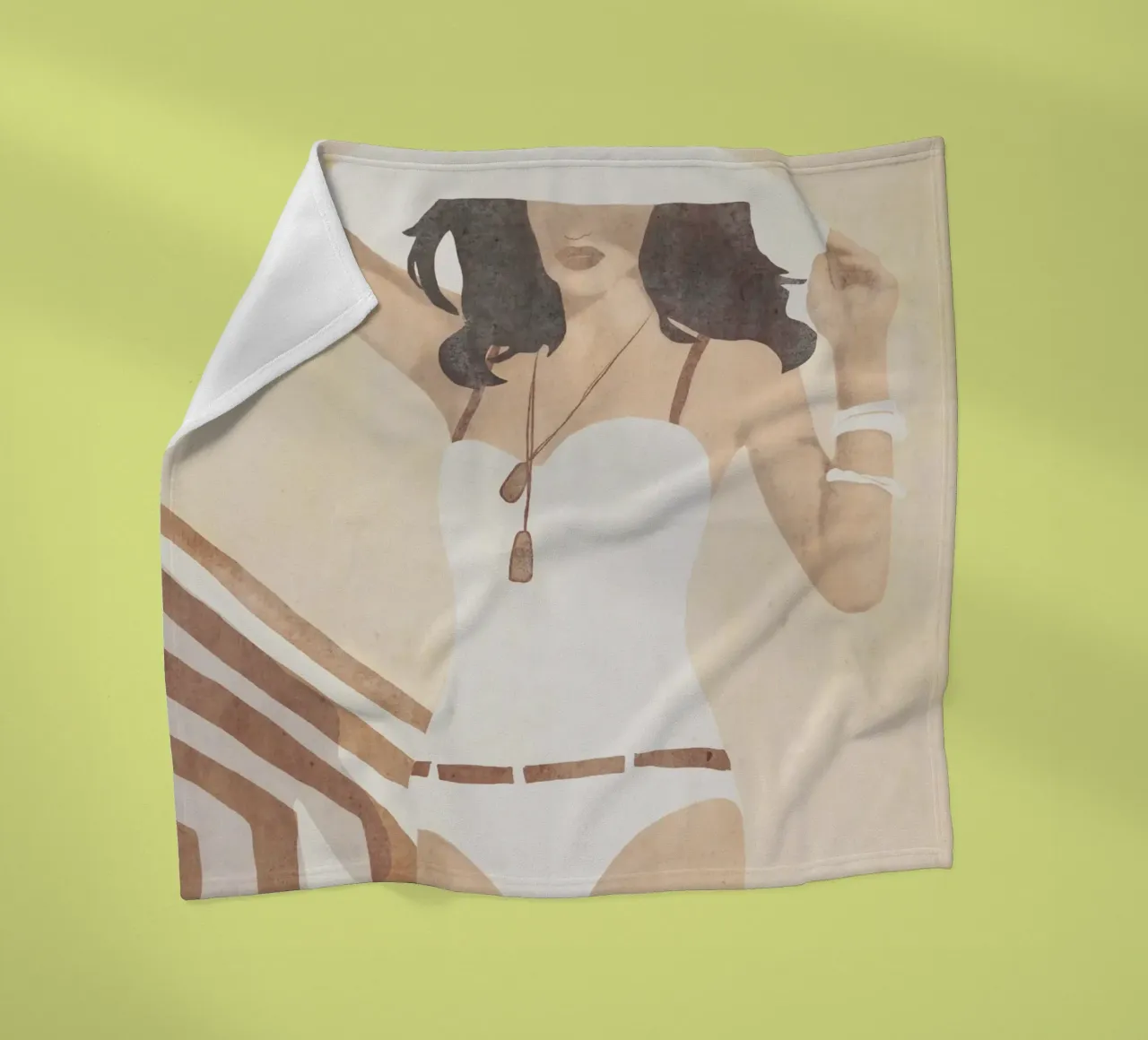 Strandstemming fleecedeken van LeaDArt