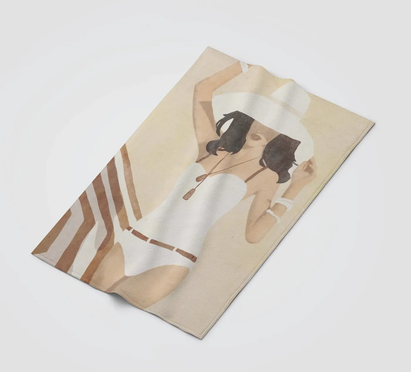 Beach Mood fleece blanket by LeaDArt