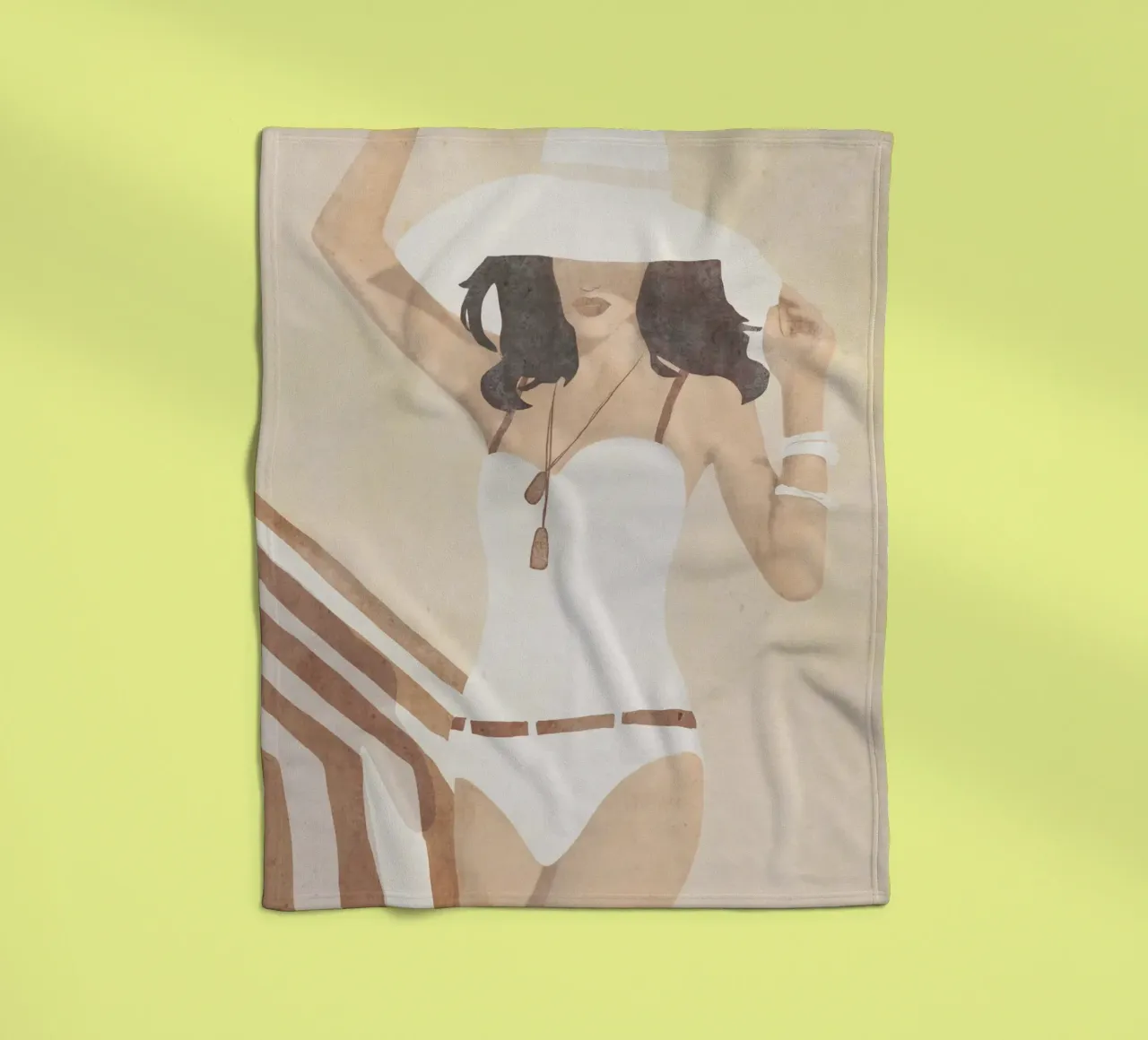 Strandstemming fleecedeken van LeaDArt