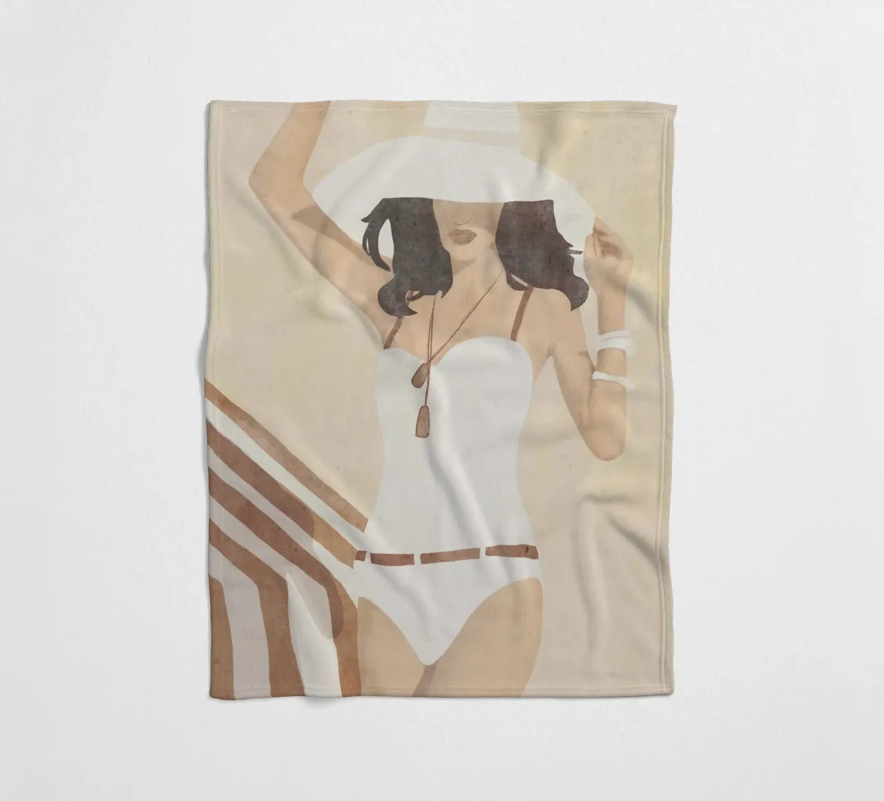 Strandstemming fleecedeken van LeaDArt