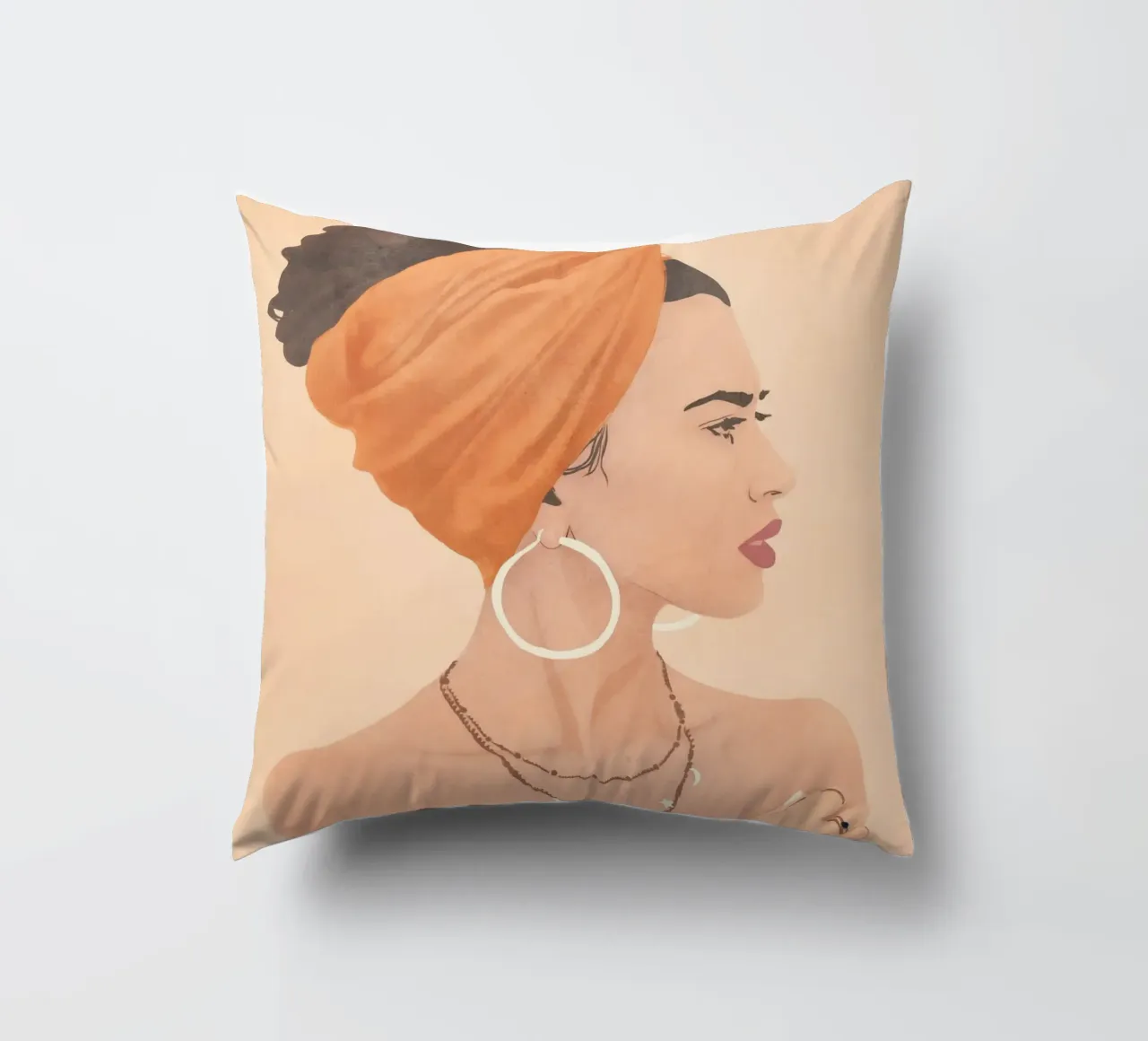Audace in arancione cuscino da LeaDArt