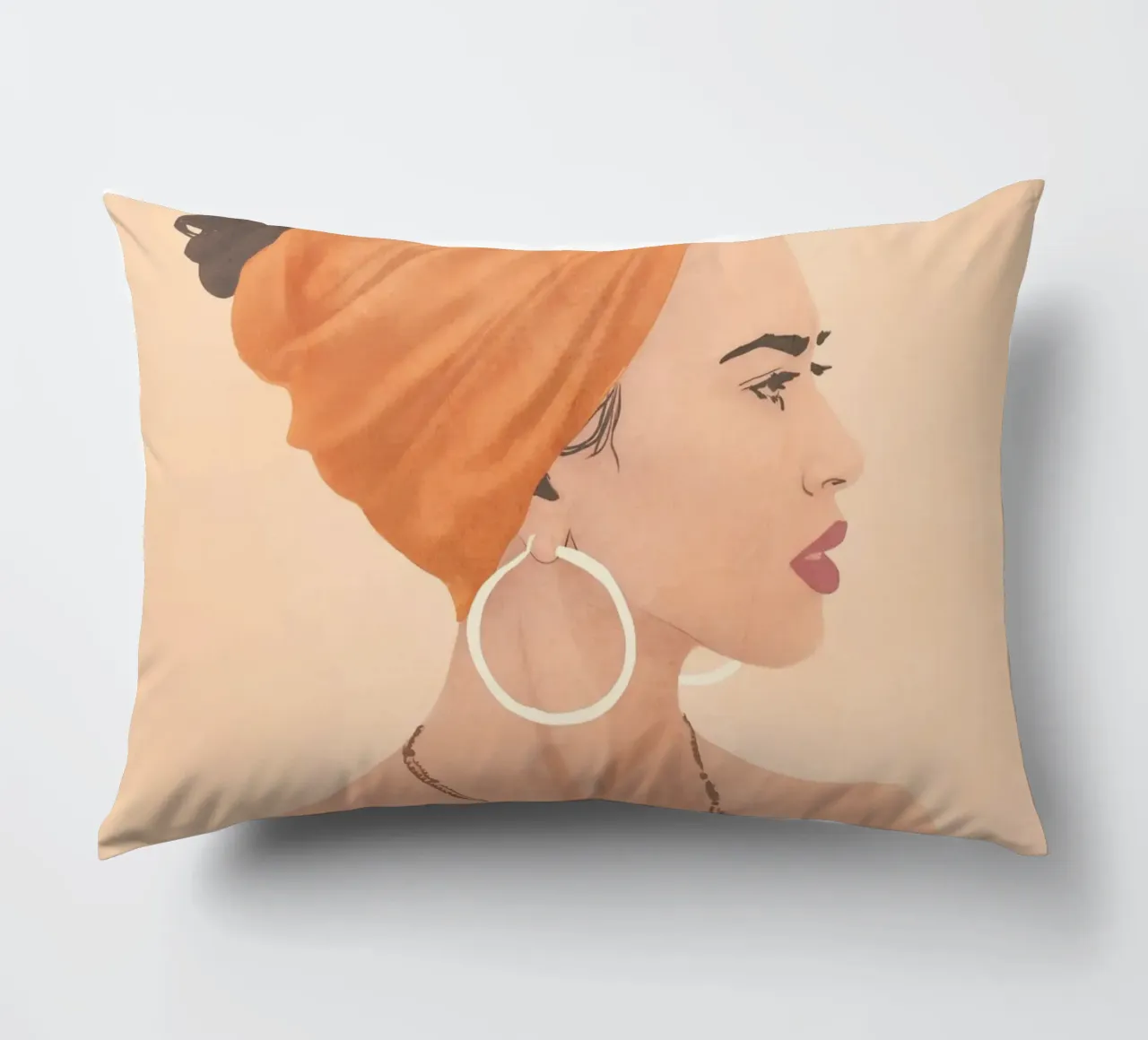 Audace in arancione cuscino da LeaDArt