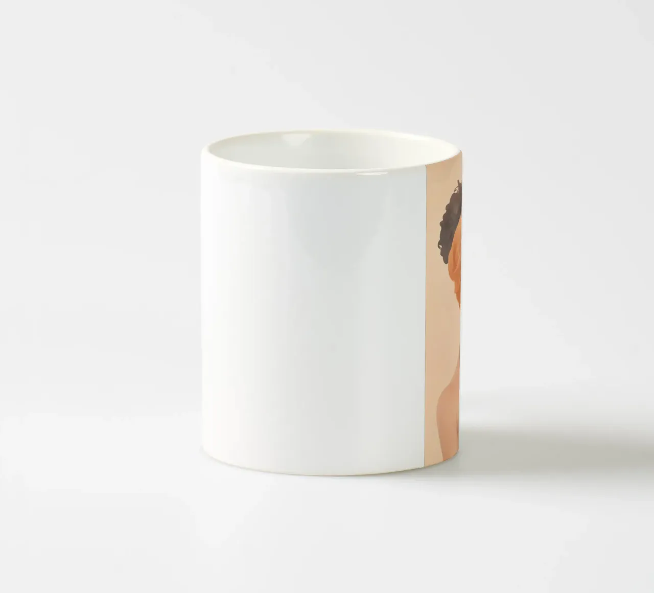 Audace in arancione tazza in ceramica da LeaDArt