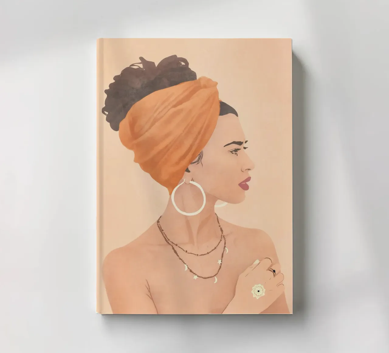 Bold in Orange notebook by LeaDArt