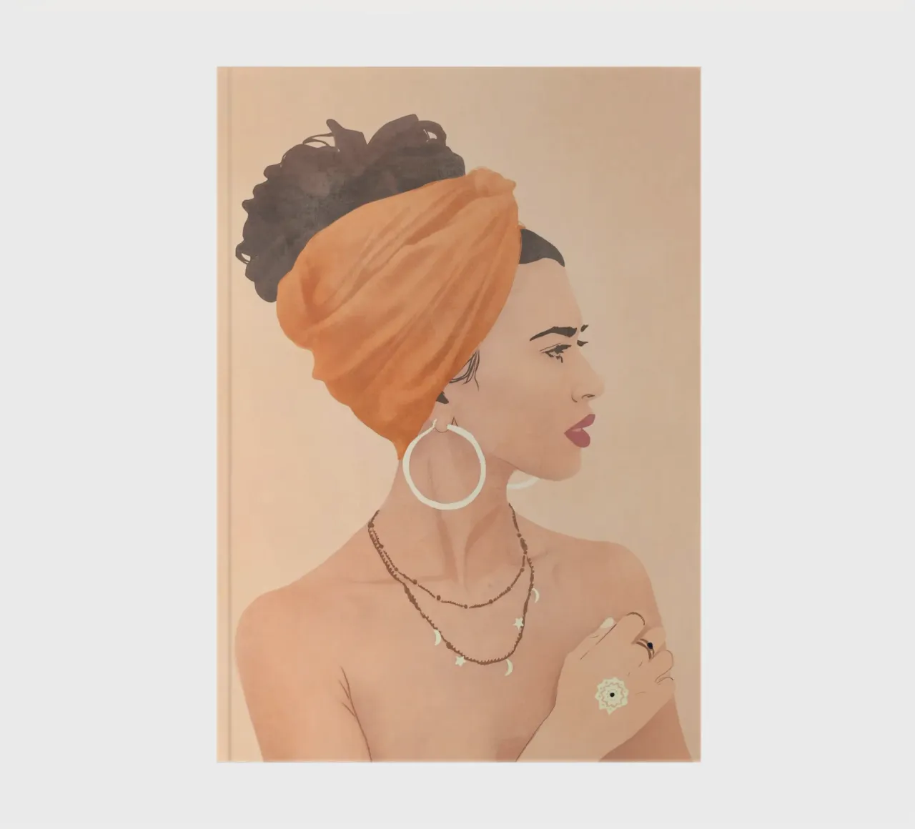 Bold in Orange notebook by LeaDArt