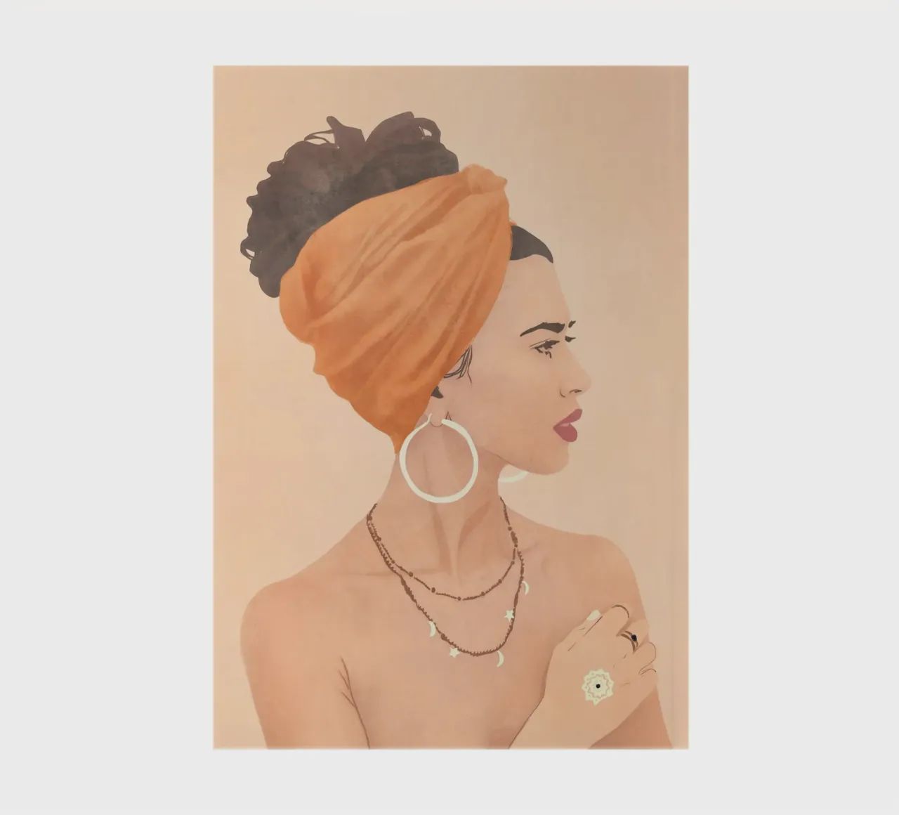 Bold in Orange notebook by LeaDArt