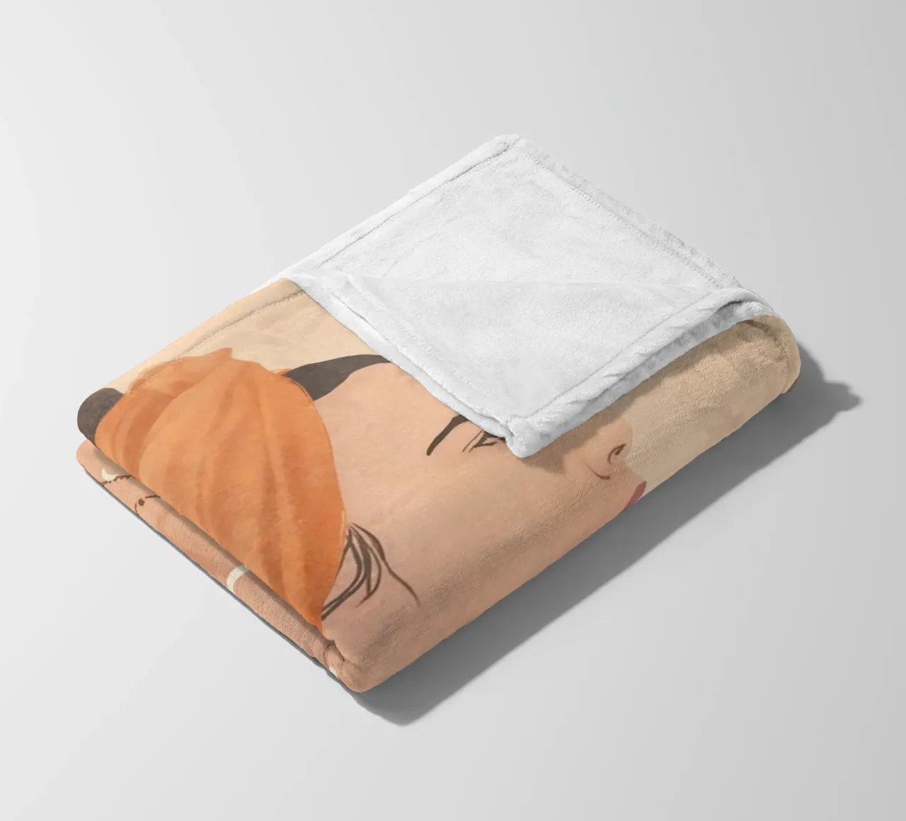 Audace in arancione coperta in pile da LeaDArt